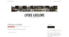 Desktop Screenshot of lycee-leclerc.fr