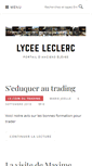 Mobile Screenshot of lycee-leclerc.fr